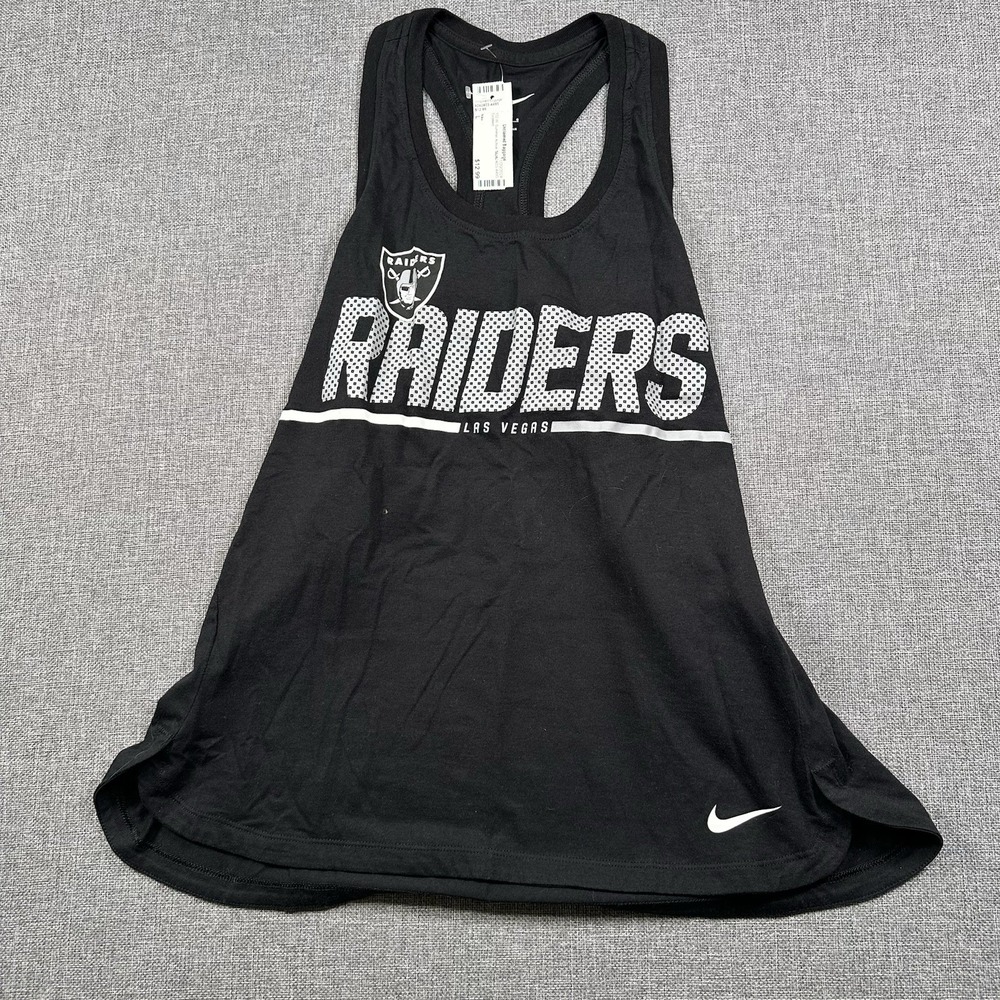 Nike Women's L Las Vegas Raiders Black Tank Top Cotton
